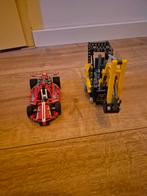 Graafmachine en race auto van lego technic, Ophalen of Verzenden, Gebruikt, Complete set, Lego