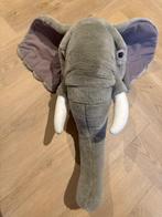 BiBib Pluche dierenkop olifant, Ophalen of Verzenden, Gebruikt, Wanddecoratie