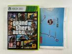 GTA Grand Theft Auto 5 + Map Xbox 360, Avontuur en Actie, Gebruikt, Vanaf 18 jaar, 1 speler