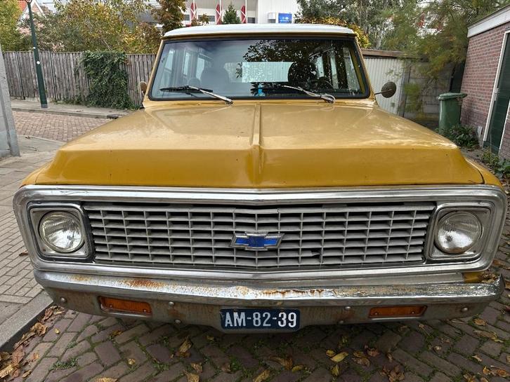 Chevrolet C10 1972 lpg belasting/apk vrij met werk, Auto's, Oldtimers, Particulier, Chevrolet, LPG, SUV of Terreinwagen, Automaat
