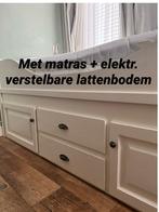 Kajuitbed wit, 90x200 met elektr. verstelb. latbod. + matras, Kinderen en Baby's, Kinderkamer | Bedden, Ophalen, 85 tot 100 cm