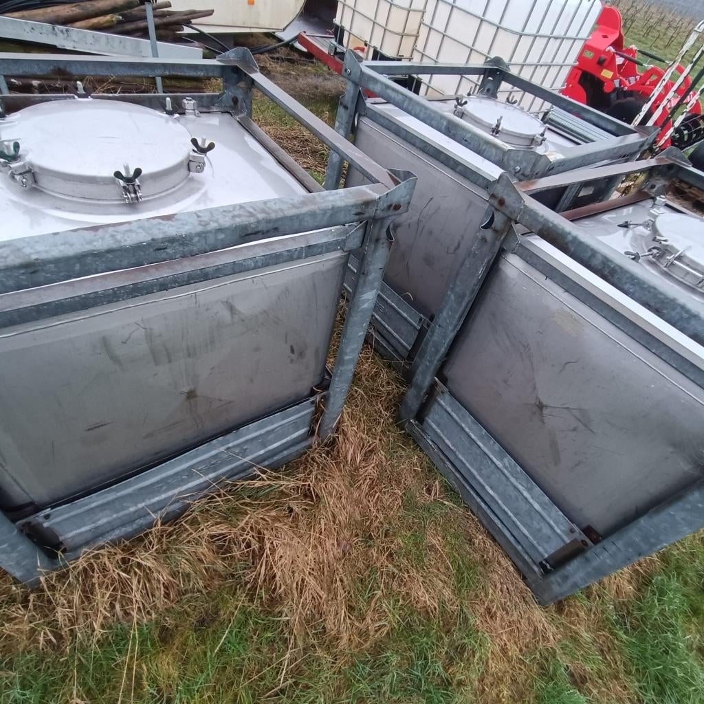 3 x Transporttank (1000L), Ophalen, Glastuinbouw, Transport