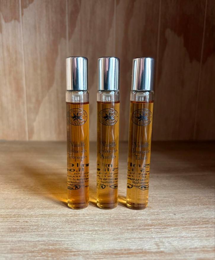 La maison de la vanille 3 x travelspray 15ml, Sieraden, Tassen en Uiterlijk, Uiterlijk | Parfum, Zo goed als nieuw, Verzenden