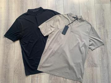 Drykorn set 2x T-shirts khaki zwart L= 48/50 beschikbaar voor biedingen