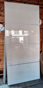 2 x Schuifdeur Pax Ikea + softclose bevestiging, Gebruikt, 215 cm of meer, Binnendeur, Schuifdeur