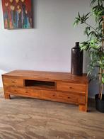 Massief teakhouten tv meubel, Ophalen, 100 tot 150 cm, Nieuw, Minder dan 100 cm