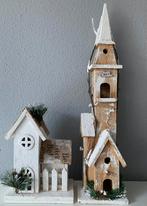 Houten kerkje en huisje, Diversen, Kerst, Ophalen, Zo goed als nieuw