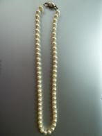 Akoya cultivé parelketting, parelcollier, zoutwater parels, Verzenden, Zo goed als nieuw, Wit, Overige materialen