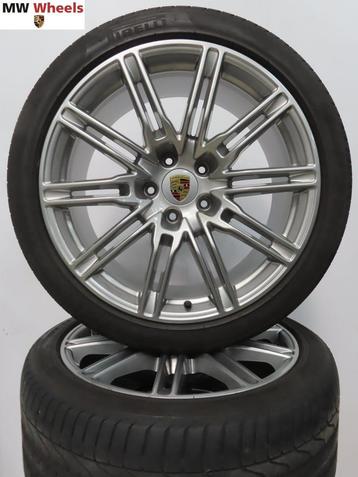 Originele Porsche Cayenne GTS 21 inch velgen met zomerbanden beschikbaar voor biedingen
