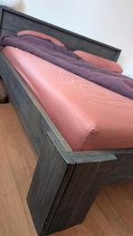 Solid oak bed frame 180x200, Ophalen, Zo goed als nieuw, Tweepersoons