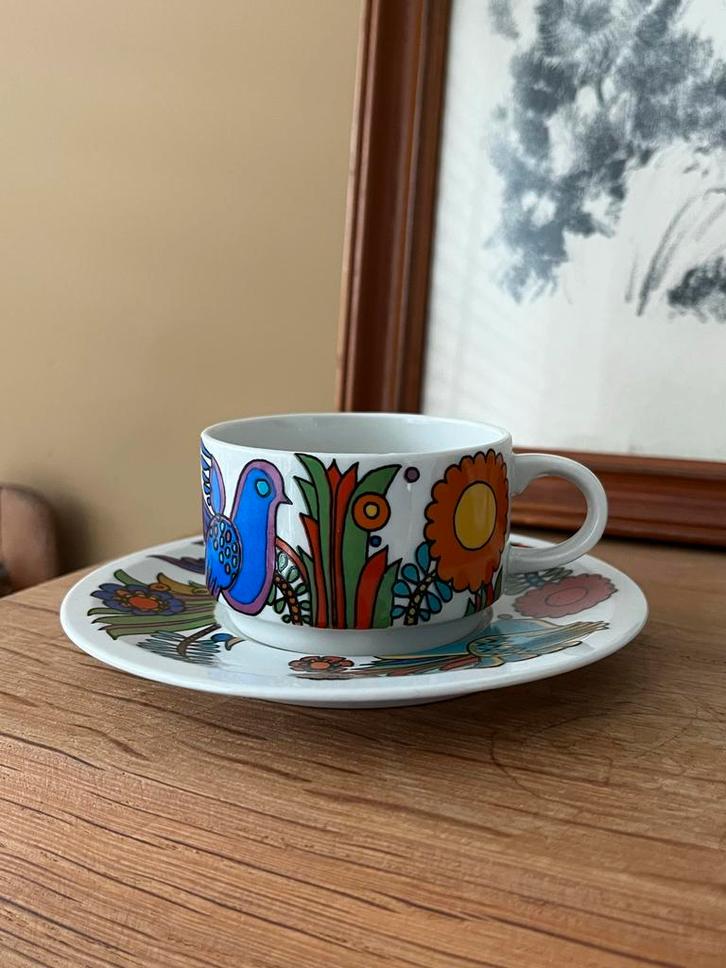 Villeroy & Boch Acapulco Espresso Kop en Schotel, Huis en Inrichting, Keuken | Servies, Gebruikt, Kop(pen) en/of Schotel(s), Overige stijlen