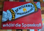 Dr. Hillers Pfefferminz Emaille Reclamebord - Jaren 50, Antiek en Kunst, Antiek | Emaille, Ophalen of Verzenden