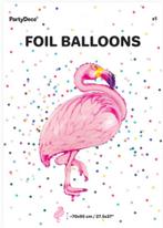 Folie Ballon - Flamingo - 70x95cm, Verzenden, Nieuw, Versiering, Verjaardag