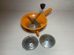 Oranje Moulinex no. 1 roerzeef passeerzeef met drie schijven, Huis en Inrichting, Ophalen of Verzenden, Gebruikt
