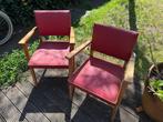 Vintage Franse stoeltjes - rood, Huis en Inrichting, Stoelen, Gebruikt, Twee, Sixties, Frans, Rood