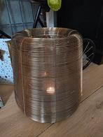 GROTE kandelaar windlicht brons messing kleur, Ophalen of Verzenden, Zo goed als nieuw, Brons of Koper, Minder dan 25 cm