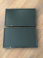 2 monitoren 22 inch met 2 armige bureausteun, Computers en Software, Monitoren, Ophalen, Gebruikt, Full HD, DVI