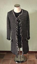 Lang wit/zwart vest, Ophalen of Verzenden, Zo goed als nieuw, Maat 38/40 (M)