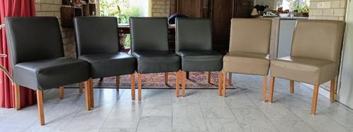 eetkamerstoel, Huis en Inrichting, Stoelen, Gebruikt, Vijf, Zes of meer stoelen, Overige materialen, Zwart, Ophalen