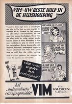 Retro reclame 1941 Vim oorlogstijd uw beste hulp, Verzamelen, Ophalen of Verzenden