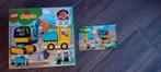 Duplo truck en graafmachine, Ophalen of Verzenden, Zo goed als nieuw, Duplo