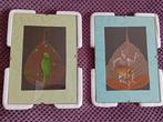 Indiase handbeschilderde peepal skelet blad, Antiek en Kunst, Ophalen of Verzenden