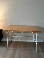 LILLÅSEN Bureau, bamboe, 102x49 cm   Bureau met 3 lades, Huis en Inrichting, Bureaus, Ophalen, Gebruikt, Bureau