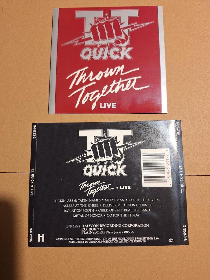 TT Quick: Thrown together live cd, Cd's en Dvd's, Cd's | Hardrock en Metal, Zo goed als nieuw, Verzenden