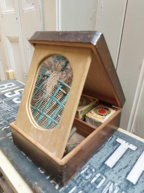 Antieke scheerset in doos, Antiek en Kunst, Curiosa en Brocante, Ophalen of Verzenden