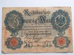 Oude 20 mark bankbiljet uit 1914 Duitsland., Postzegels en Munten, Bankbiljetten | Europa | Niet-Eurobiljetten, Ophalen of Verzenden
