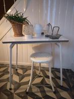 Vintage keukentafel fifties sixties Brabantia stijl retro, Huis en Inrichting, Tafels | Eettafels, 50 tot 100 cm, Rechthoekig