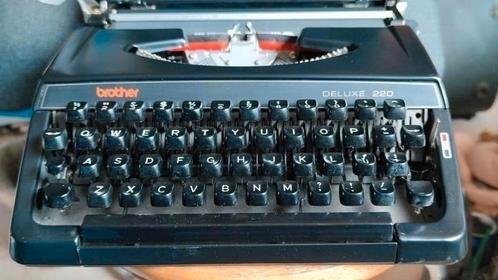 TOPSTAAT Brother Deluxe 220 typemachine - portable - zwart, Diversen, Typemachines, Zo goed als nieuw, Ophalen of Verzenden