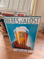 Emaille bord Alost bier, Ophalen of Verzenden, Zo goed als nieuw, Reclamebord
