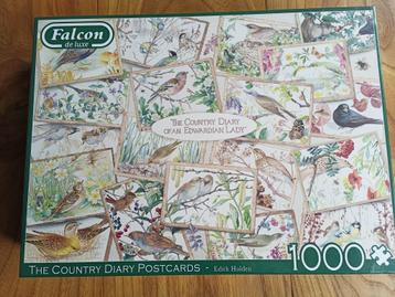 Postcards Puzzel Edith Holten Falcon 1000 stukjes NIEUW beschikbaar voor biedingen