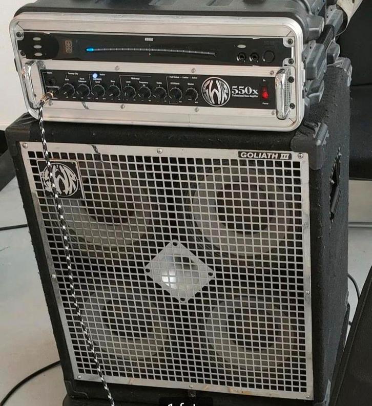 SWR 550x Head Bass Amp & SWR Goliath III Bass Cabinet, Muziek en Instrumenten, Versterkers | Bas en Gitaar, Gebruikt, Basgitaar
