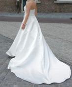 Witte bruidsjurk maat 36/S, Ophalen of Verzenden, Gedragen, Wit, Trouwjurk