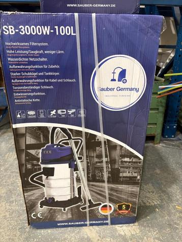 Sauber SB-3000W Industriële Stofzuiger - 100L beschikbaar voor biedingen