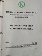 1955, ODINK & KOENDERINK N.V., CATALOGUS SCHAKELMATERIEEL., Ophalen of Verzenden, Gelezen