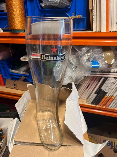 Heineken Laarsglas - Uniek Verzamelaarsobject, Antiek en Kunst, Antiek | Glas en Kristal, Ophalen