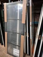 93x231,5cm binnendeur opdek R staallook zwart NDB900 SD8, 80 tot 100 cm, Binnendeur, Nieuw, Svedex