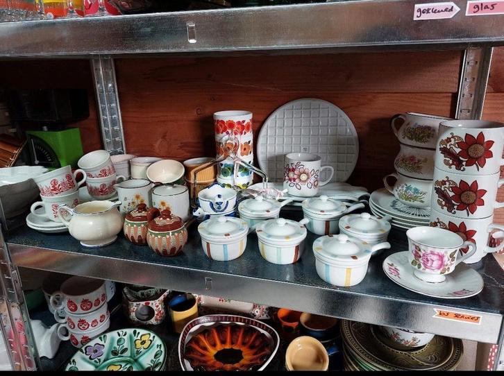 Vintage Servies & Decoratie - Complete Voorraad opkoper, Antiek en Kunst, Curiosa en Brocante, Ophalen
