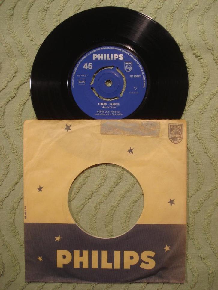 Dorus 7" Vinyl Single: ‘Figaro-parodie’ (Nederland), Cd's en Dvd's, Vinyl Singles, Zo goed als nieuw, Single, Nederlandstalig