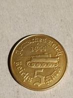 Vijf reichsmark munt 1944 Adolf Hitler, Verzamelen, Ophalen of Verzenden, Duitsland