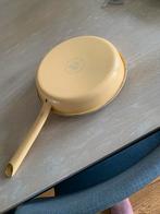 Gele Riess koekenpan, Huis en Inrichting, Keuken | Potten en Pannen, Ophalen of Verzenden, Zo goed als nieuw, Overige materialen