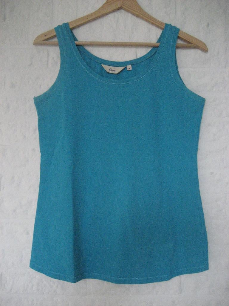Turquoise shirt/top zonder mouwen, Miss Etam, maat 38, Kleding | Dames, Positiekleding, Maat 38/40 (M), Blauw, Miss Etam, Gedragen