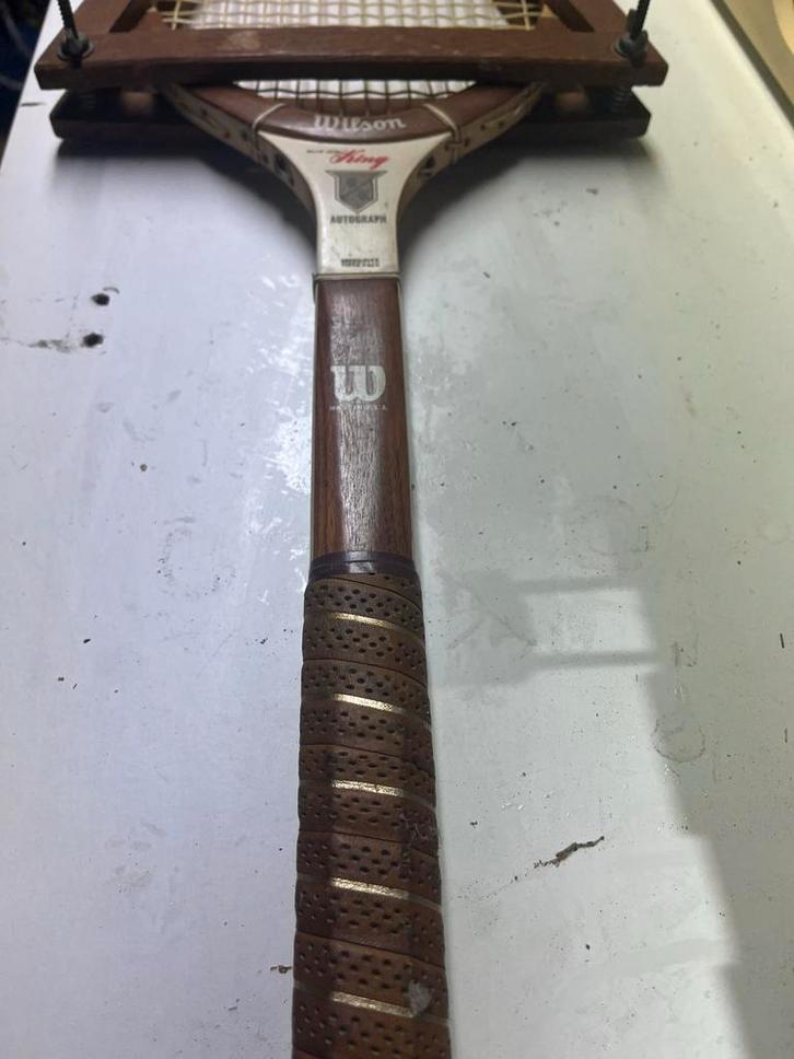 Vintage Wilson Billie Jean King Tennisracket, Sport en Fitness, Tennis, Gebruikt, Racket, Wilson, Ophalen of Verzenden