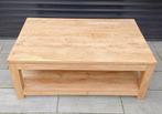 Prachtige zware teakhouten salontafel, Huis en Inrichting, Tafels | Salontafels, 100 tot 150 cm, Zo goed als nieuw, Minder dan 50 cm