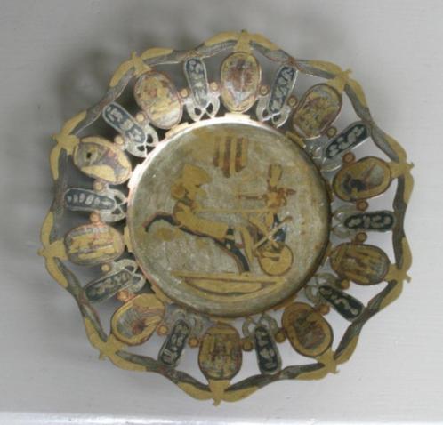 Egyptian handmade metal plate van hosny gomaa, Antiek en Kunst, Curiosa en Brocante, Ophalen of Verzenden
