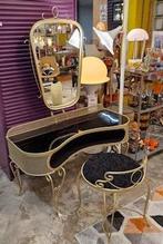 Brocante spiegel kaptafel met kruk, Ophalen