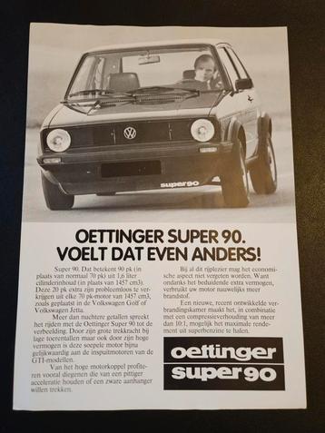 Leaflet Oettinger Super 90 Volkswagen  beschikbaar voor biedingen